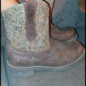 Ariat Fatbaby Leopard Boots